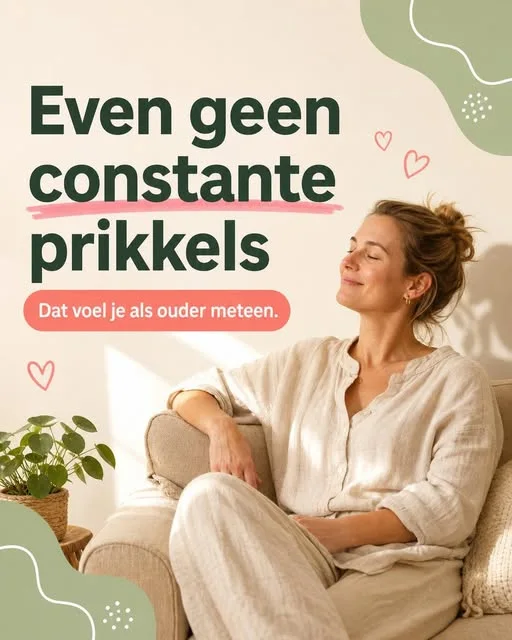 Instagram-post van KnutselConnect: Even geen constante prikkels