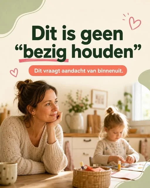 Instagram-post van KnutselConnect: Dit is geen bezig houden