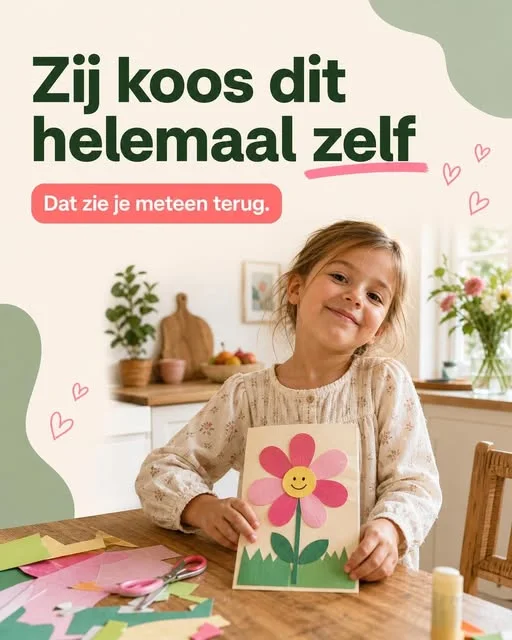 Instagram-post van KnutselConnect: Zij koos dit helemaal zelf